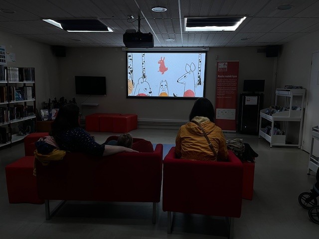 projection ronde des couleurs